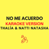 No Me Acuerdo (Karaoke Version) - JMKaraoke