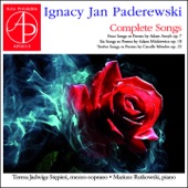 Ignacy Jan Paderewski: Complete Songs artwork
