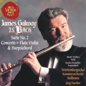 James Galway Plays Bach: Suite No. 2 & Concerto for Flute, Violin and Harpsichord artwork