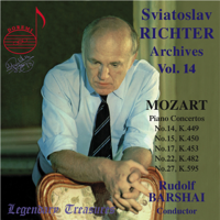 Sviatoslav Richter, Rudolf Barshai & Moscow Chamber Orchestra - Richter Archives, Vol. 14: Mozart Piano Concertos (Live) artwork