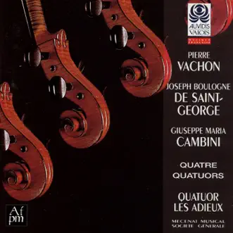 Vachon, Chevalier de Saint-George, Cambini: Quatuors à corde by Mary Utiger & Quatuor Les Adieux album reviews, ratings, credits