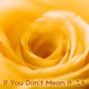 If You Don't Mean It - Single
