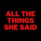 All the Things She Said (Remix) artwork