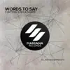 Stream & download Words to Say - Single