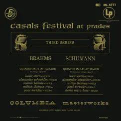 Brahms: Quintet No. 2 in G Major - Schumann: Quintet in E-Flat Major (Remastered) by Isaac Stern, Alexander Schneider, Milton Thomas, Paul Tortelier & Myra Hess album reviews, ratings, credits