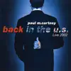 Back In the U.S. (Live 2002) album lyrics, reviews, download