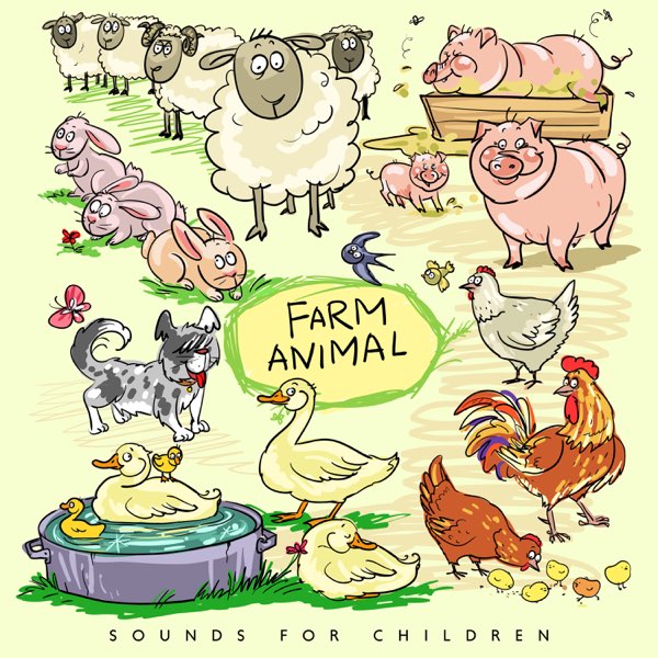 Farm Animal Sounds for Children: Famous Sound Effects of Cow, Horse, Dog,  Pig, Sheep, Chicken by Sound Therapy Masters & Sound Effects Zone on Apple  Music