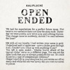 Open Ended - Single