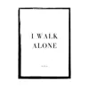 I Walk Alone - Single album lyrics, reviews, download