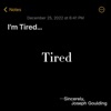 Tired - Single