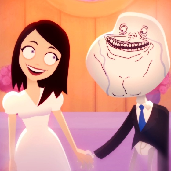 Cover artwork for Forever Alone vs. Overly Attached Girlfriend