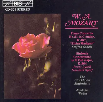 Mozart: Piano Concerto No. 21 - Sinfonia Concertante by Staffan Scheja, Jan-Olav Wedin, Stockholm Sinfonietta, Nils-Erik Sparf & Bernt Lysell album reviews, ratings, credits