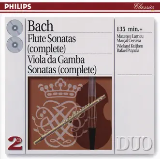 J.S. Bach: The Flute Sonatas & The Viola Da Gamba Sonatas by Marcal Cervera, Maxence Larrieu, Rafael Puyana & Wieland Kuijken album reviews, ratings, credits