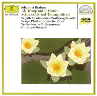 Brahms: Altrhapsodie - Schicksalslied - Triumphlied by Brigitte Fassbaender, Wolfgang Brendel, Prague Philharmonic Chorus, Lubomir Matl, Czech Philharmonic Orchestra & Giuseppe Sinopoli album reviews, ratings, credits