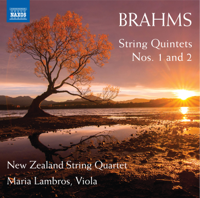 New Zealand String Quartet & Maria Lambros - Brahms: String Quintets Nos. 1 & 2 artwork