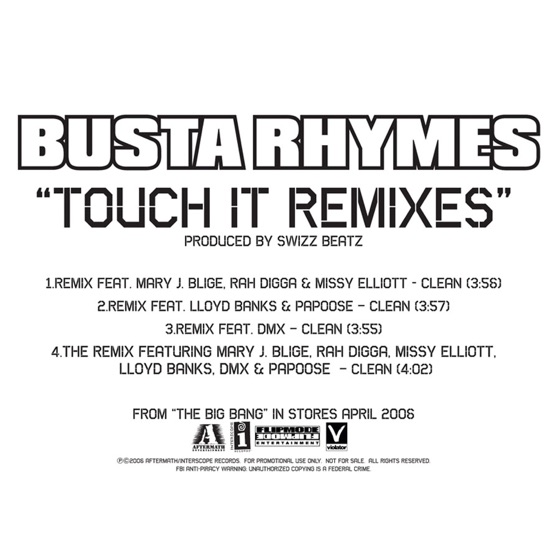 Cover artwork for Touch It (feat. DMX)