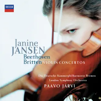 Beethoven & Britten: Violin Concertos by Janine Jansen, Deutsche Kammerphilharmonie Bremen, London Symphony Orchestra & Paavo Järvi album reviews, ratings, credits