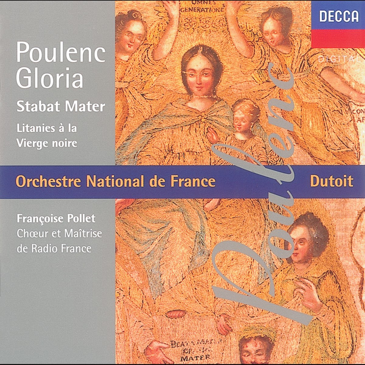 ‎Poulenc: Gloria - Litanies à La Vièrge Noire - Stabat Mater By R.T.F ...