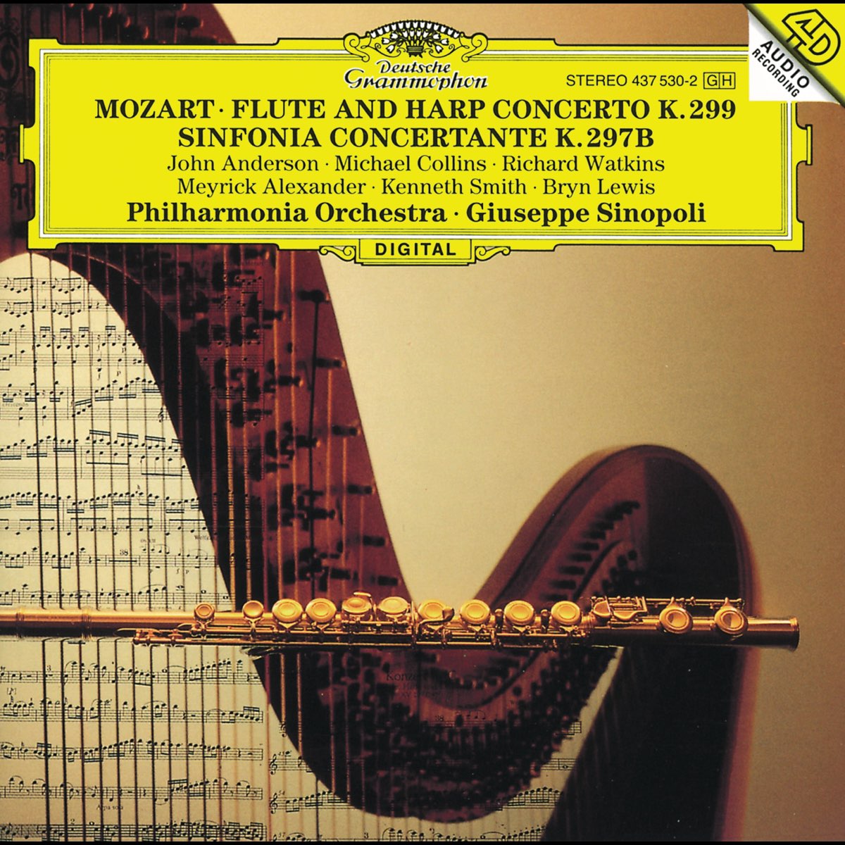 Mozart: Sinfonia Concertante. Mozart Flute Harp CD. Concert b dur for Horn and Orchestra. Concertos for Oboe and Flute.