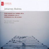 Brahms: Piano Quintet in F Minor, Three Intermezzi & Intermezzo No. 2 in A Major artwork