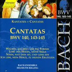 Bach, J.S.: Cantatas, Bwv 140, 143-145 by Arleen Auger, Philippe Huttenlocher, Aldo Baldin, Stuttgart Gachinger Kantorei, Helmuth Rilling, Wurttemberg Chamber Orchestra of Heilbronn, Wolfgang Schone, Adalbert Kraus, Eva Csapó, Frankfurt Kantorei, Stuttgart Bach Collegium, Helen Watts, Andreas Schmidt & Costanza Cuccaro album reviews, ratings, credits