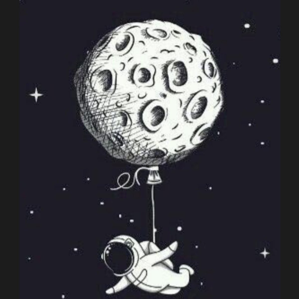На луну на воздушном шаре. Векторная иллюстрация космос. Космонавт с шариками. Воздушный шар Луна. Космонавт с шариком на Луне.