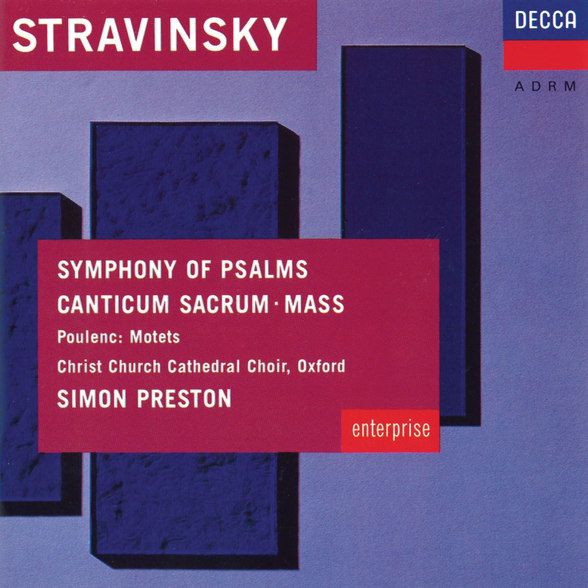 ‎Stravinsky: Symphony Of Psalms; Mass - Poulenc: Easter Motets By Choir ...