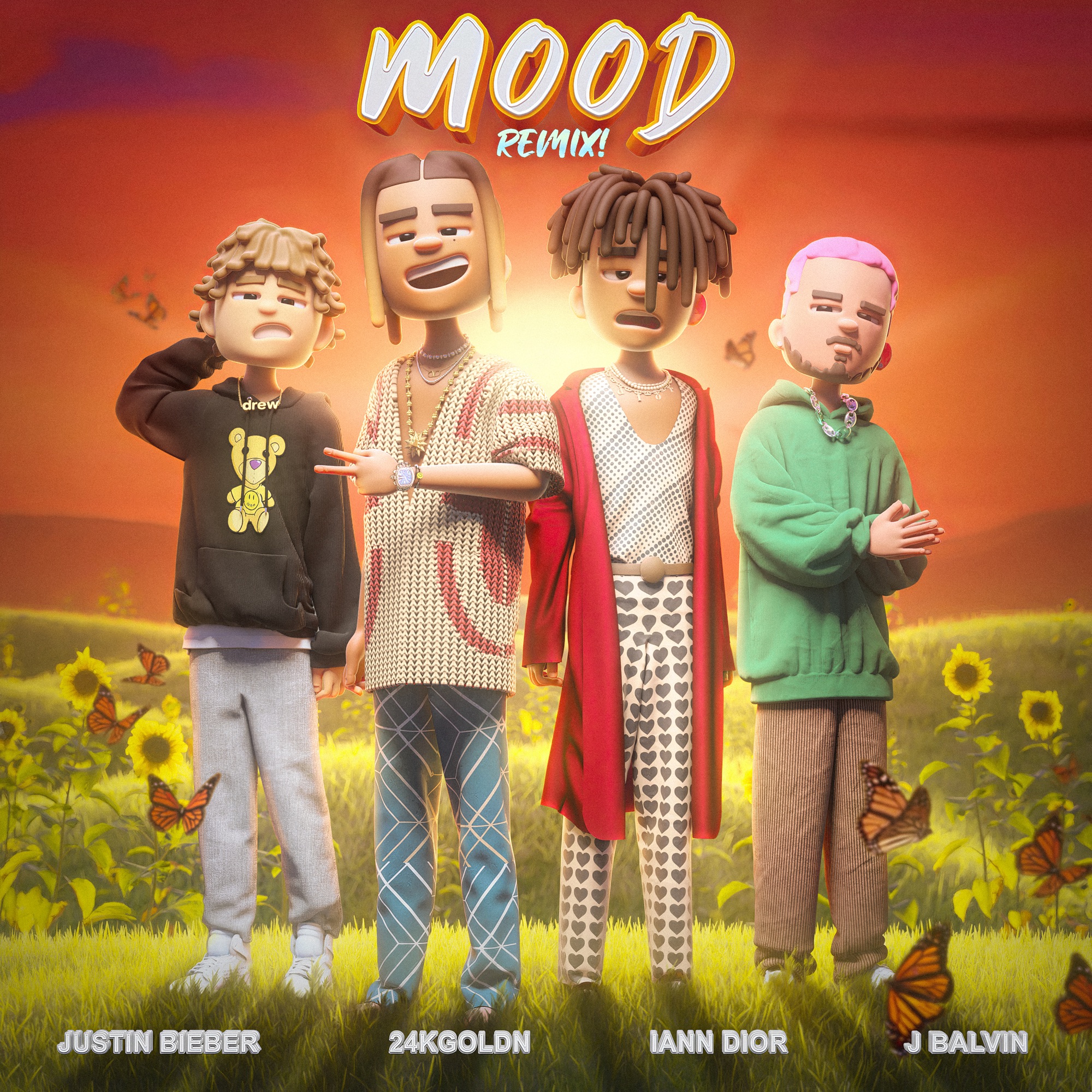 24kGoldn, Justin Bieber, J Balvin & iann dior - Mood (Remix) - Single