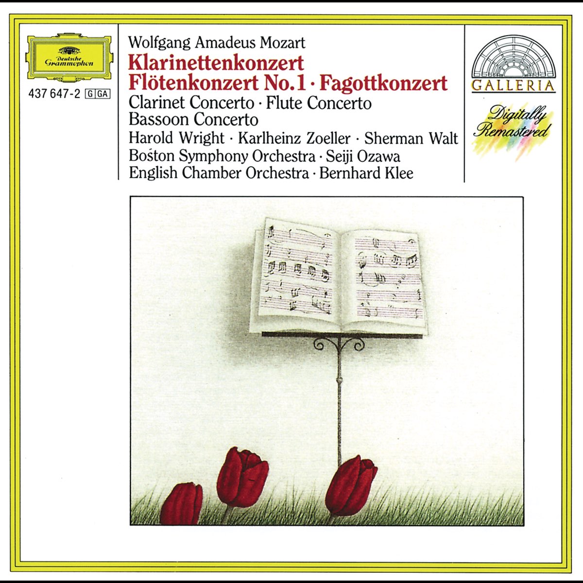 ‎Mozart: Clarinet Concerto, Flute Concerto No. 1 & Bassoon Concerto In ...