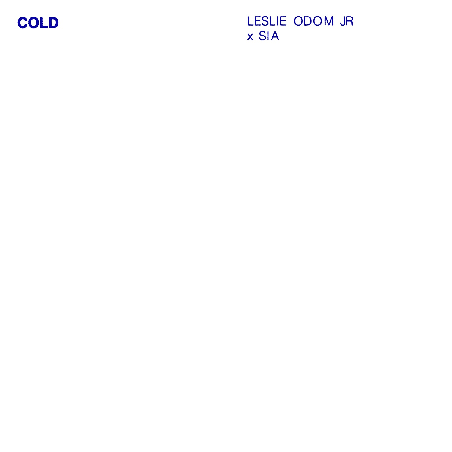 Leslie Odom, Jr. - Cold (feat. Sia) - Single