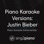 Piano Karaoke Versions: Justin Bieber