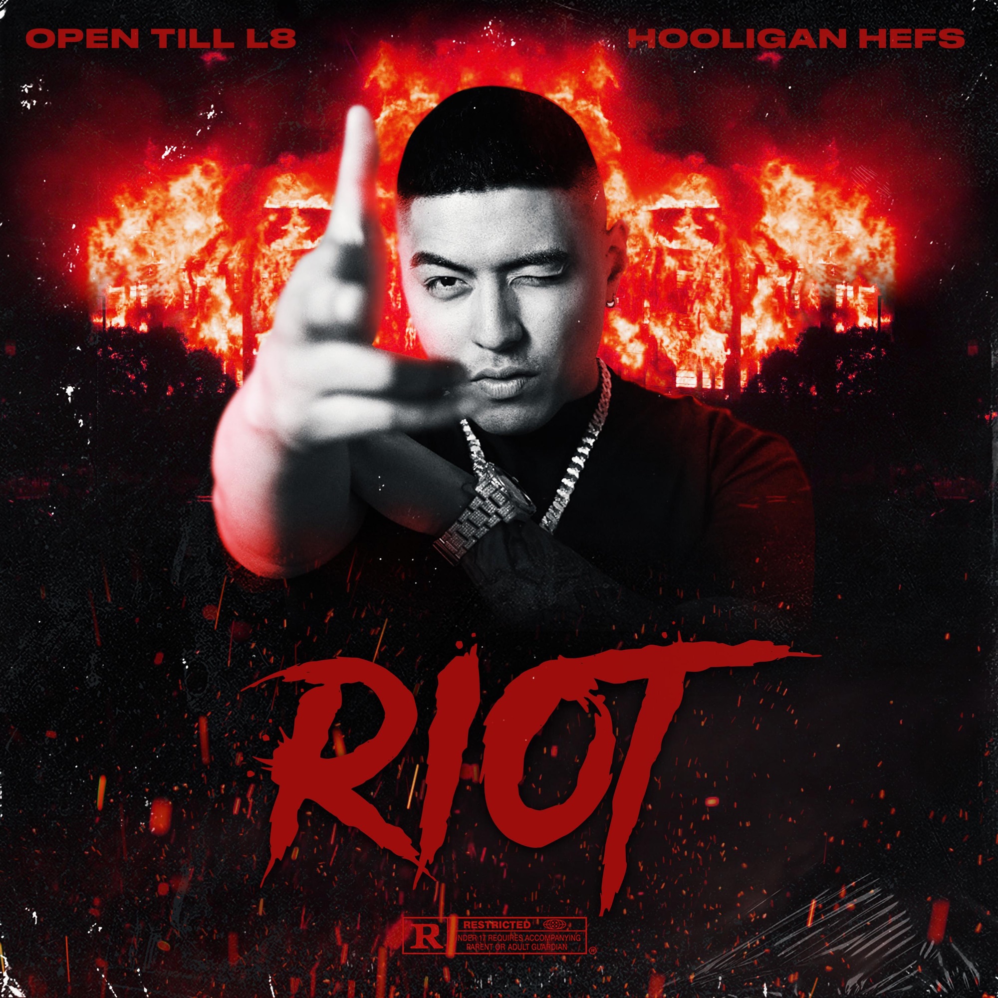 Open Till L8 - Riot (feat. Hooligan Hefs) - Single