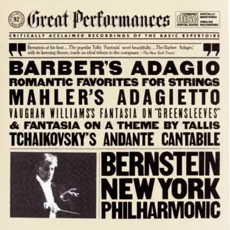 Great Performances - Barber's Adagio and Other Romantic Favorites for Strings by David Nadien, Leonard Bernstein & New York Philharmonic album reviews, ratings, credits