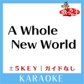 A Whole New World +3Key No Guide melody Original by Peabo Bryson & Regina Belle artwork