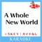 A Whole New World +3Key No Guide melody Original by Peabo Bryson & Regina Belle artwork
