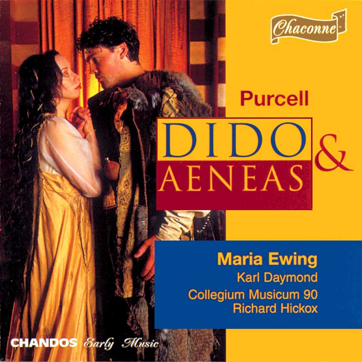 ‎purcell Dido And Aeneas De Richard Hickox Collegium Musicum 90 Maria Ewing Karl Daymond 7558