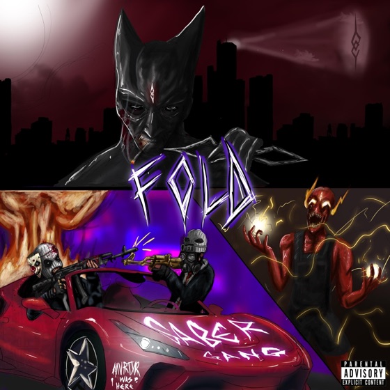Cover artwork for FOLD (feat. XANAKIN SKYWOK, Sadfriendd & DAEGHO)