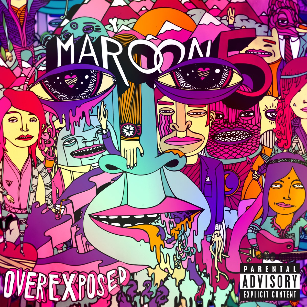 マルーン5の Overexposed をapple Musicで