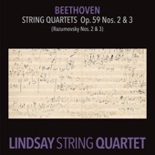 Beethoven: String Quartet in E Minor, Op. 59 No. 2 "Rasumovsky" & String Quartet in C Major, Op. 59 No. 3 "Rasumovsky" (Lindsay String Quartet: The Complete Beethoven String Quartets Vol. 5) artwork