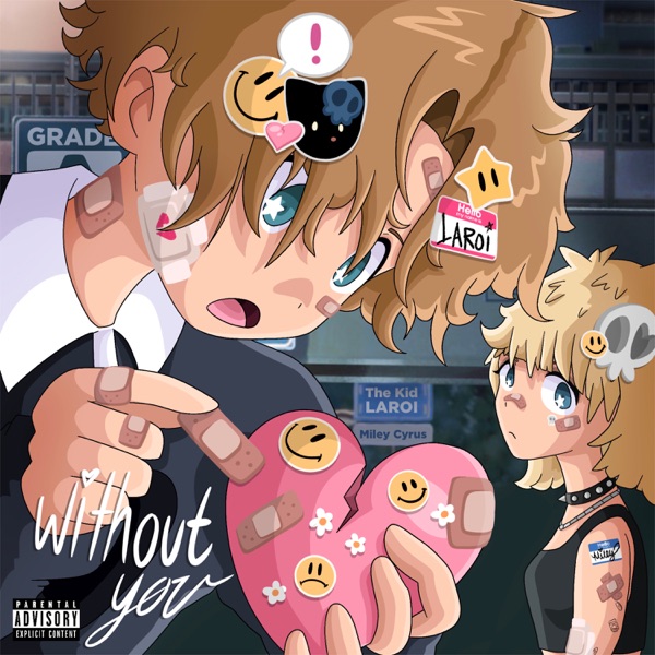 WITHOUT YOU (Miley Cyrus Remix) - Single - The Kid LAROI & Miley Cyrus