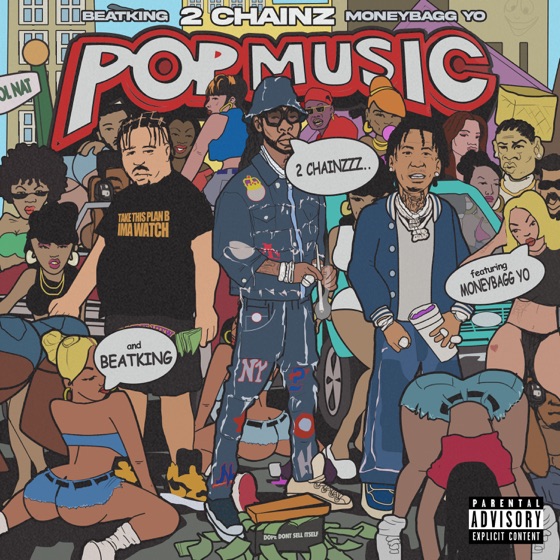Cover artwork for Pop Music (feat. Moneybagg Yo & Beatking)