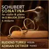 Stream & download Violin Sonata (Sonatina) in D Major, D. 384, Op. 137/No. 1: II. Andante - Single