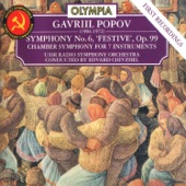 Gavriil Popov: Symphony No. 6, Op. 99 & Chamber Symphony, Op. 2 artwork