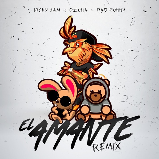Cover artwork for El Amante (feat. Ozuna & Bad Bunny)