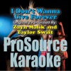 I Don't Wanna Live Forever (Originally Performed By Zayn Malik & Taylor Swift) [Karaoke Version] - Single