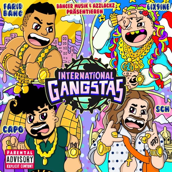 Cover artwork for INTERNATIONAL GANGSTAS (feat. SCH)