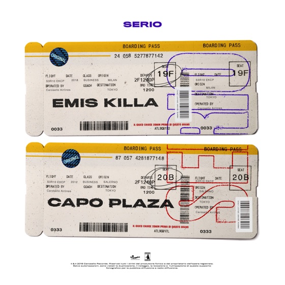 Cover artwork for Serio (feat. Capo Plaza)