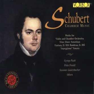 Schubert: Chamber Music by Peter Frankl, Susanne Lautenbacher & Gyorgy Pauk album reviews, ratings, credits