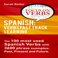 Sarah Retter - Spanish: Verbs Fast Track Learning: The 100 Most Used Spanish Verbs with 3600 Phrase Examples: Past, Present and Future (Unabridged) artwork