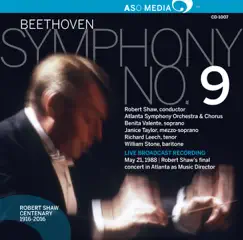 Beethoven: Symphony No. 9 in D Minor, Op. 125 (Live) by Atlanta Symphony Orchestra & Robert Shaw album reviews, ratings, credits